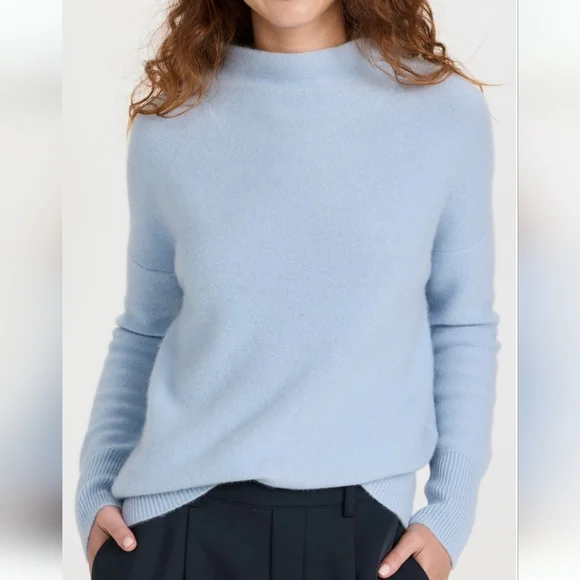 Vince Plush Cashmere Funnel Neck Sweater